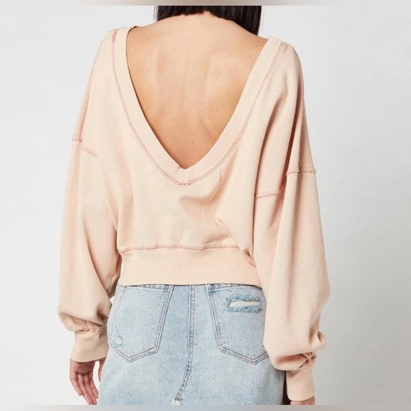 Free People Take Me Back Pullover Sweatshirt - Picture 3 of 11